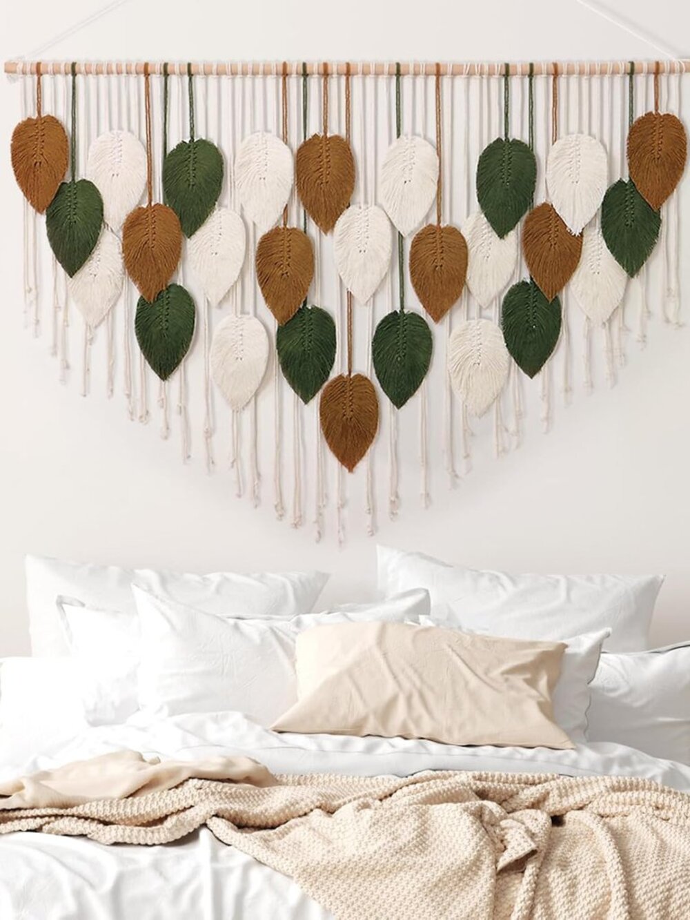 Large Macrame Wall Hanging Boho Woven Tapestry Chic Home Decor Wall Art | Modern - Picture 5 of 7